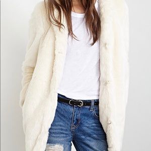Forever 21 Exclusive Faux Fur Coat